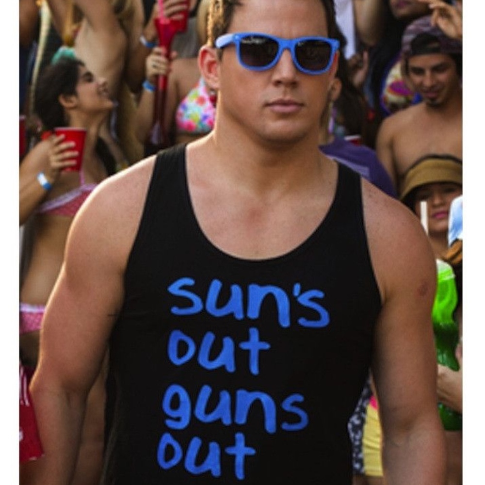 "Sun's Out Guns Out" 22 Jump Street Tank Top